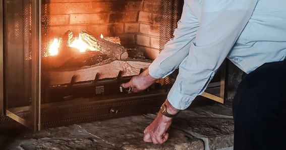 how to turn off gas fireplace
